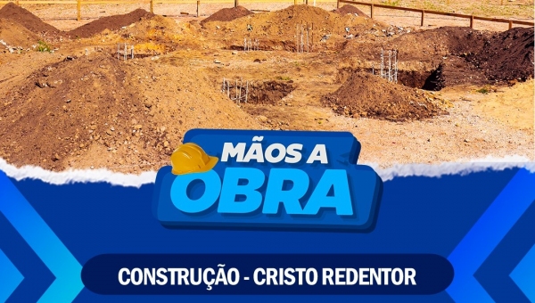 Prefeitura Municipal de Pau d'Arco Tocantins, realiza construção da estátua Cristo Redentor
