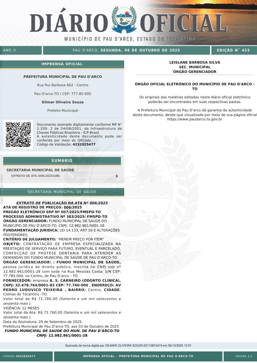 Capa da edição